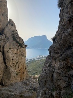 view of Telendos from Kalymnos